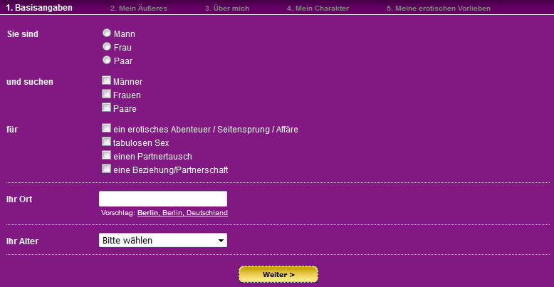 Suchwünsche für First Affair